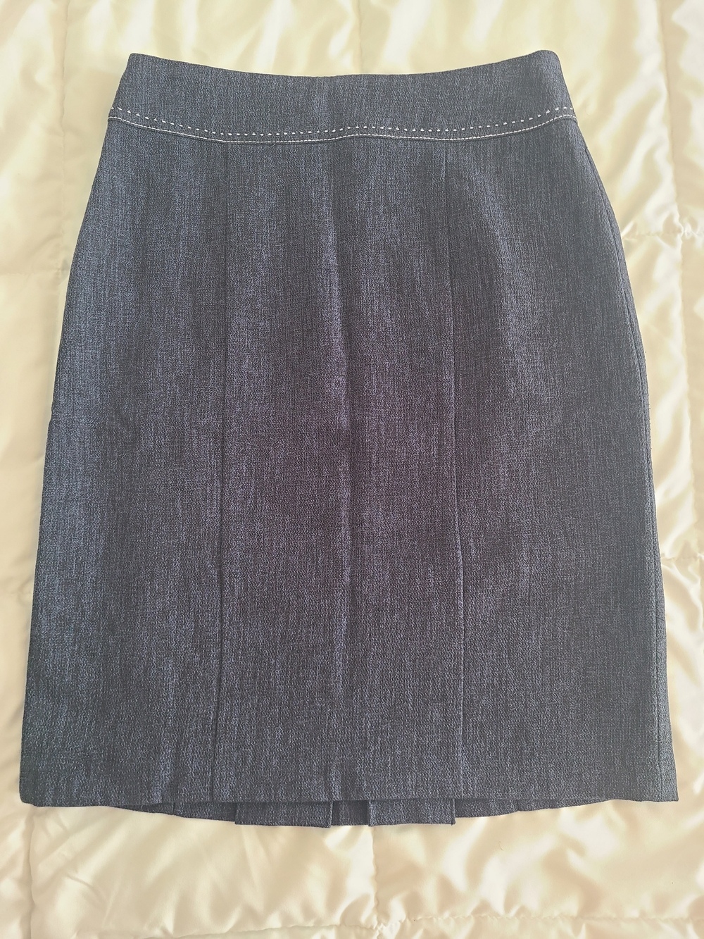 Classic Navy Pencil Skirt - Women